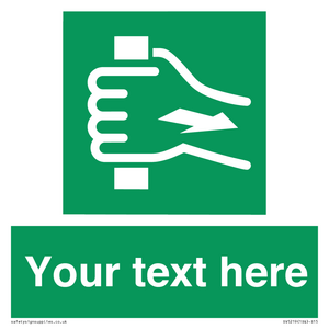 Custom Pull Bar Sign